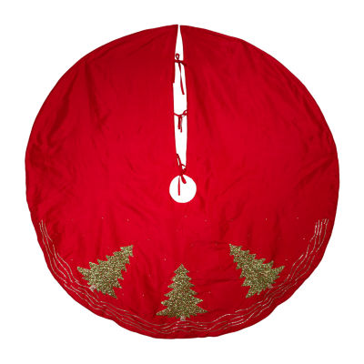 Kurt Adler 60in Red Green Tree Indoor Tree Skirt