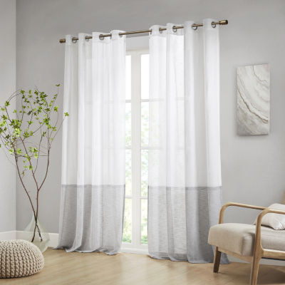 Croscill Romo Sheer Grommet Top Single Curtain Panel