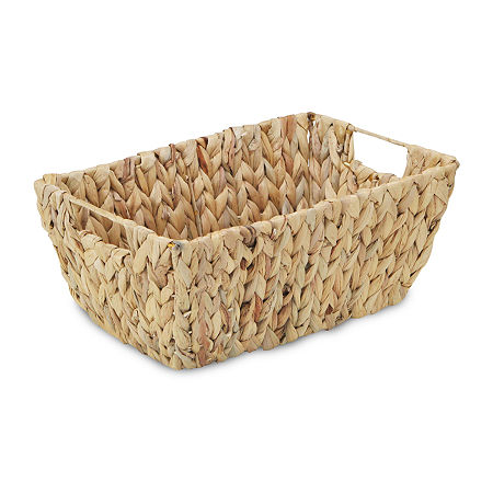 Tapered Water Hyacinth Baskets, One Size, Brown