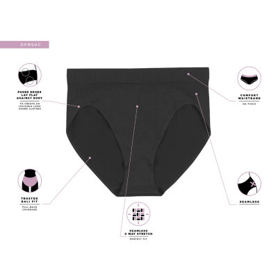 Bali Comfort Revolution Womens Seamless Cooling High Cut Panty Dfmshc