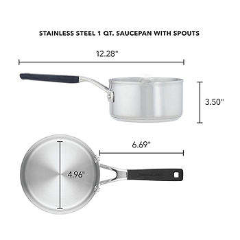 Stainless Steel Saucepan, 1 QT