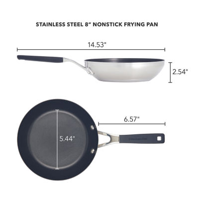 KitchenAid 5-Ply Clad Stainless Steel 8.25 Nonstick Frying Pan