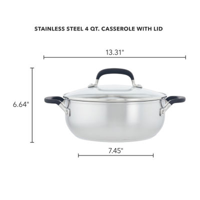 KitchenAid Stainless Steel 4-qt. Dutch Oven