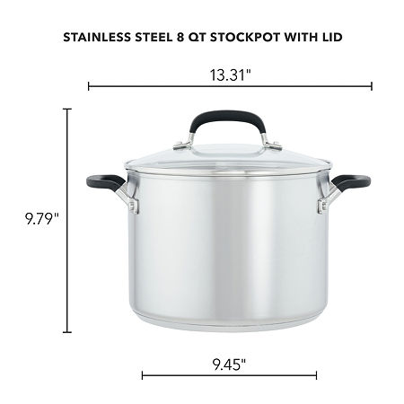 KitchenAid Stainless Steel 8-qt. Stockpot, One Size, Silver