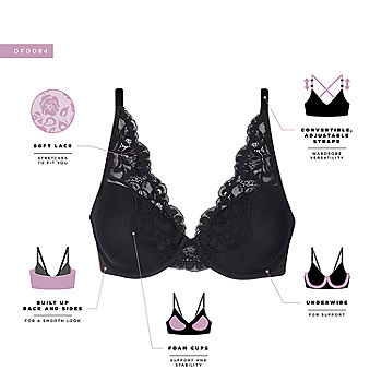 Say hello to super soft lace that provides all-day comfort with our One  Smooth U® Comfort Stretch Lace Underwire bra