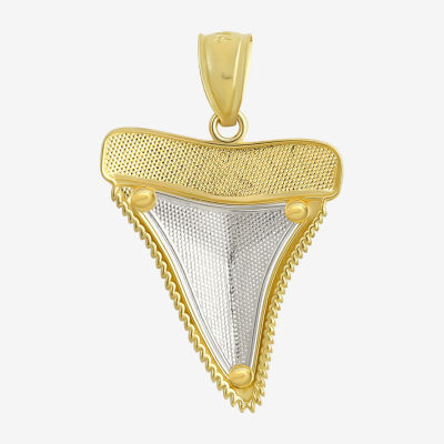 Shark Tooth Womens 14K Gold Pendant