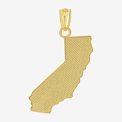 "California" Womens 14K Gold Pendant