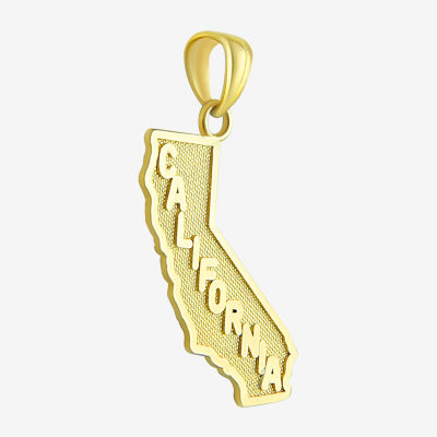 "California" Womens 14K Gold Pendant