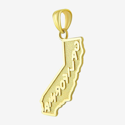 "California" Womens 14K Gold Pendant