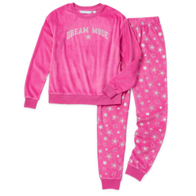 ASYOU branded set oversized sweatpants in neon pink