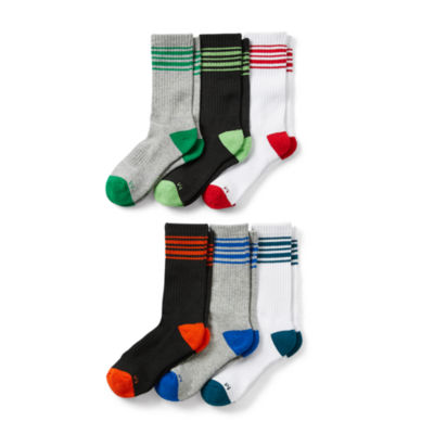 Xersion Big Boys 6 Pair Crew Socks