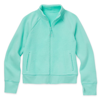 Xersion Little & Big Girls Sherpa Fleece Midweight Jacket