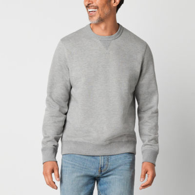 St. John's Bay Fleece Mens Crew Neck Long Sleeve Sweatshirt