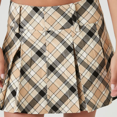 Pleated plaid outlet mini skirt jcpenney