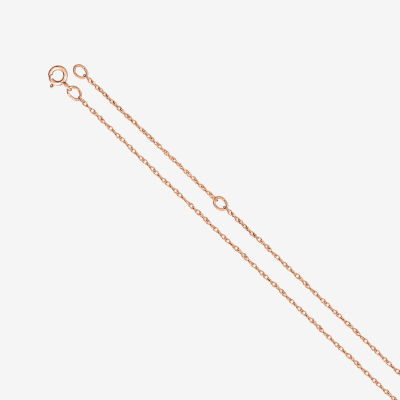 Womens Diamond Accent Genuine White 10K Gold Pendant Necklaces