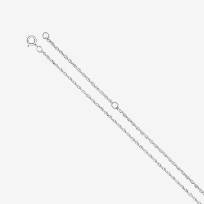 Womens 10K White Gold Pendant Necklaces