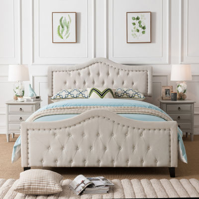 Virgil California King Upholstered Bed Frame