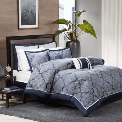 Madison Park Barrett 8-pc. Jacquard Comforter Set