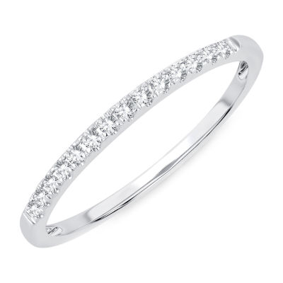 Diamond Accent Natural White 10K Gold Wedding Band