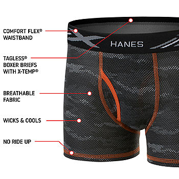 Hanes Brief 7 Pack Ultimate Men TAGLESS No Ride Up Comfort Flex