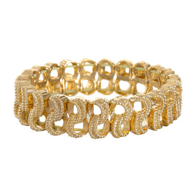 Monet Jewelry Gold Tone Stretch Bracelet