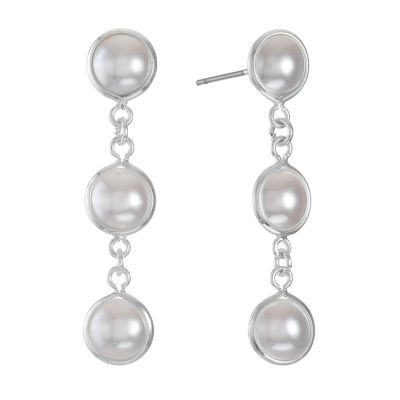 Monet Jewelry Simulated Pearl Drop Earrings