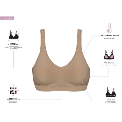 Bali Comfort Revolution� Comfortflex Fit� Shaping Seamless Wireless Full Coverage Bra-3488