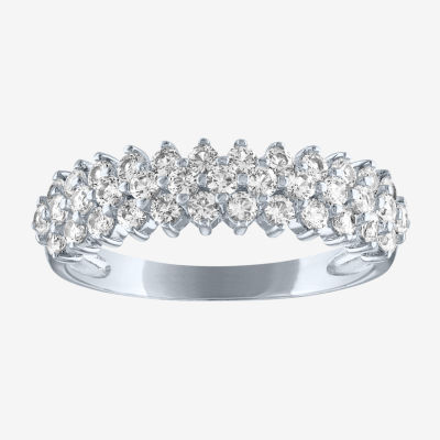 Limited Time Special! Lab Created White Sapphire Sterling Silver Band