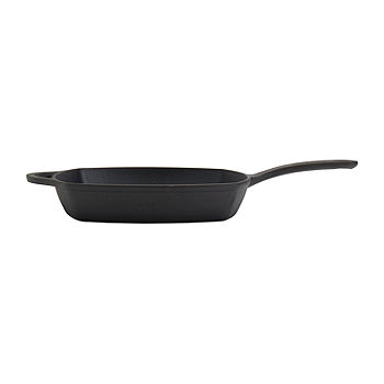 Lodge Cast Iron 12 Grill Pan with Dual Handle, Color: Black - JCPenney