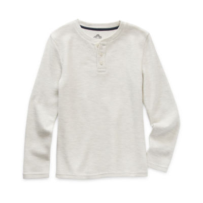 Thereabouts Little & Big Boys Henley Neck Long Sleeve Adaptive Thermal Top