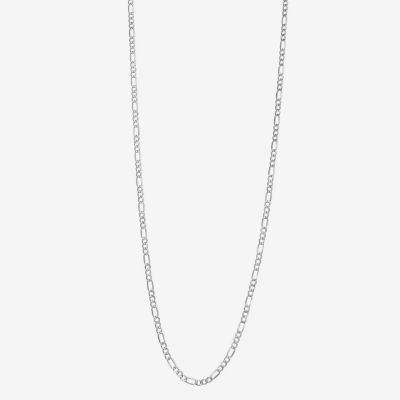 10K Gold Inch Hollow Figaro Chain Necklace