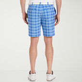 Mens plaid hot sale shorts clearance