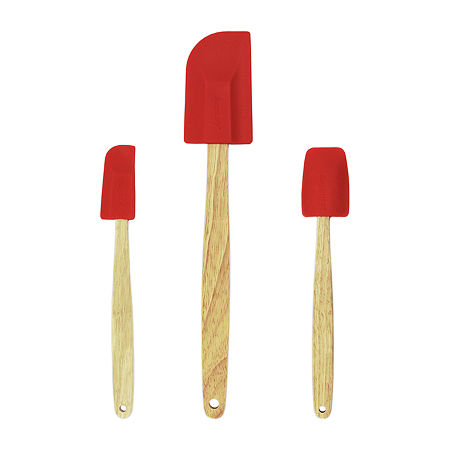 BergHOFF 3-pc. Silicone Spatula Set, One Size, Red