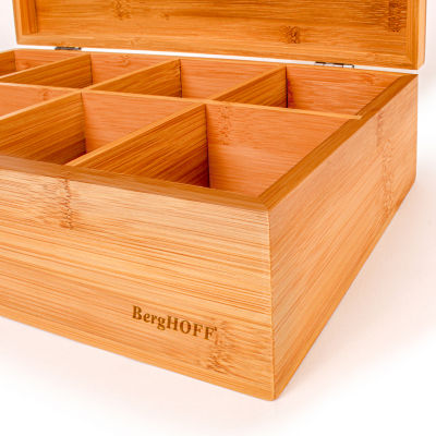 BergHOFF Bamboo 2-pc. Tea Box Flatware Caddy Set