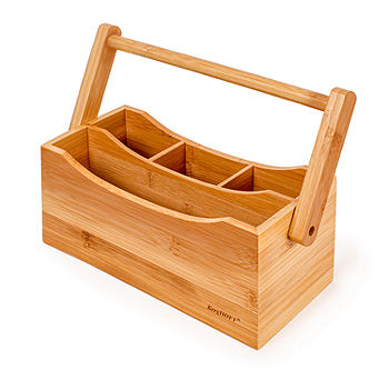 Home Expressions Bamboo In- Drawer Utensil Holder, Color: Cream - JCPenney