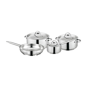 BergHOFF Stainless Steel Cookware Set, Silver