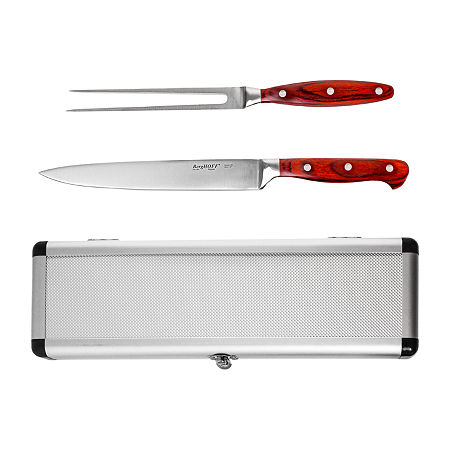 BergHOFF Pakka 3-pc. Carving Set With Stainless Steel Case, One Size, White