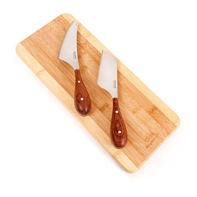 BergHOFF Bamboo 3-pc. Cutting Board and Aaron Probyn Cheese Knife Set
