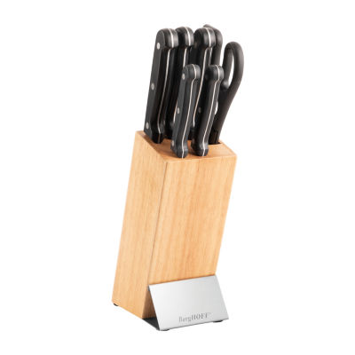 BergHOFF Stainless Steel Knife Set w/ Block (Set of 8)