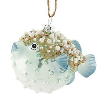 North Pole Trading Co. Blow Fish 3-pc. Christmas Ornament