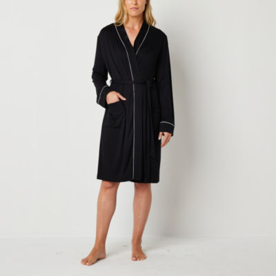 Liz Claiborne Womens Long Sleeve Long Length Plush Robe - JCPenney