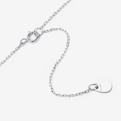 Silver Treasures Womens Sterling Silver Bar 16 Inch Pendant Necklace