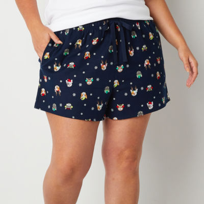 Womens plus pajama discount shorts