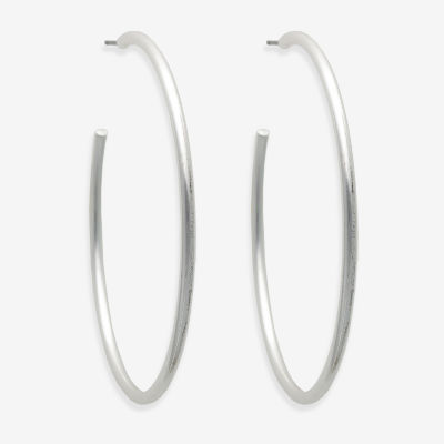 Mixit Silver Tone C Hoop Earrings