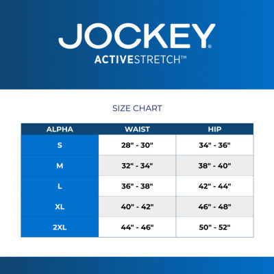 Jockey Active Stretch Mens 3 Pack Boxer Briefs