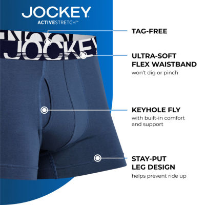 Jockey Men's Activestretch Midway Boxer Briefs, Men's Underwear
