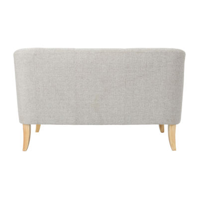 Sheena Curved Slope-Arm Upholstered Loveseat