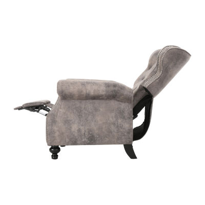 Walder Tufted Roll-Arm Recliner