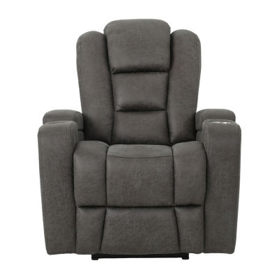 Arianlee Leather Push Back Recliner, Created for Macy's