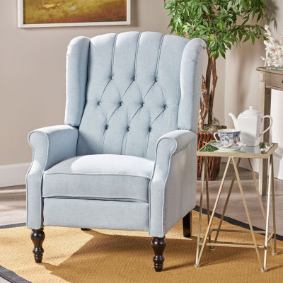 Walter Tufted Roll-Arm Recliner